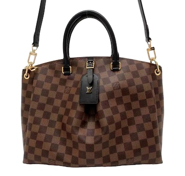 Louis Vuitton Odeon MM Tote Bag Damier Ebene 2Way Shoulder Black (Pre-owned)