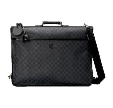Gucci Supreme Interlocking GG Supreme Black Garment Bag Holdall