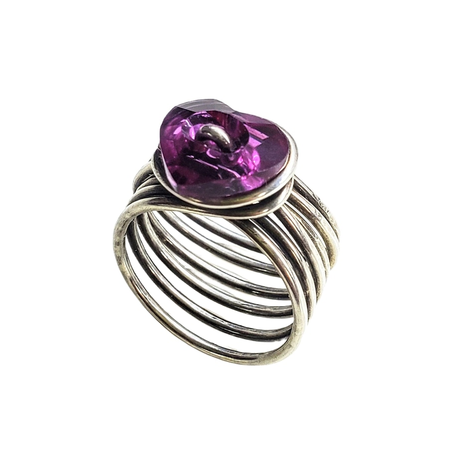 Image 937143_ALTMORE14.jpg, Product 937-143 / Price $380.48, Wire Wrapped Pink Crystal Heart Glam Ring from Avera Group on TSC.ca's Jewellery department
