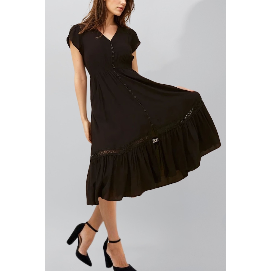 Image 937320_ALTMORE62.jpg, Product 937-320 / Price $49.98, Elise Solid Boho Button Dress from ANNICK on TSC.ca's Fashion department