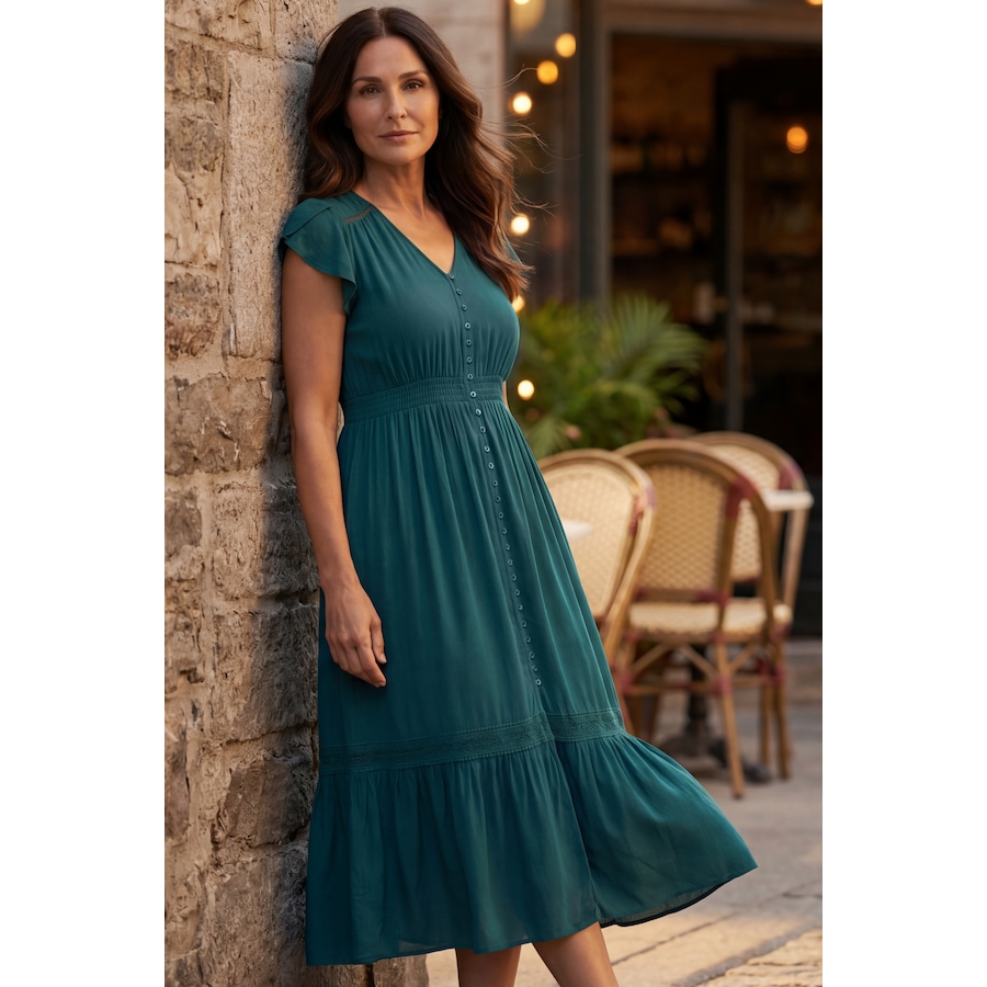 Image 937320_ALTMORE66.png, Product 937-320 / Price $49.98, Elise Solid Boho Button Dress from ANNICK on TSC.ca's Fashion department