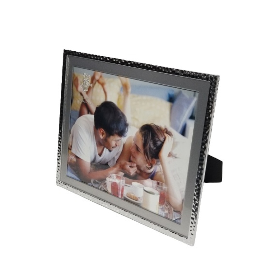 Image 937376.jpg, Product 937-376 / Price $29.00, Hammer Finish Silver Aluminium Photo Frame 8x10" from Jiallo on TSC.ca's Home & Garden department