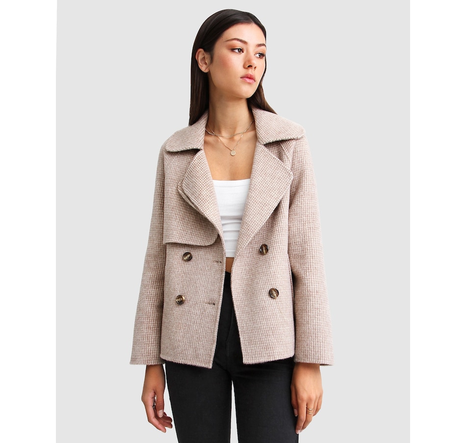 Image 937412_ALTMORE17.jpg, Product 937-412 / Price $124.98 - $187.46, belle & bloom I'm Yours Wool Blend Peacoat from belle & bloom on TSC.ca's Fashion department