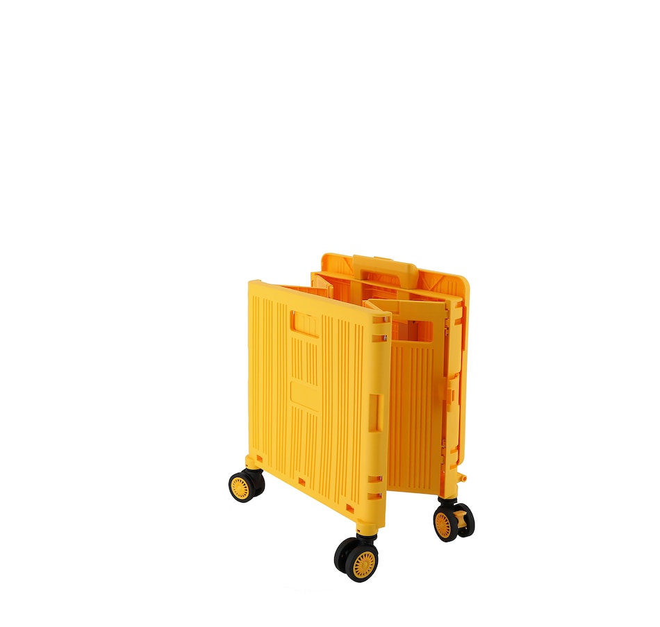 Image 937472_ALTMORE3.jpg, Product 937-472 / Price $100.00, Jiallo Foldable Utility Crate with 360° Spinner Wheels & Telescopic Handle (Orange Color) from Jiallo on TSC.ca's Home & Garden department