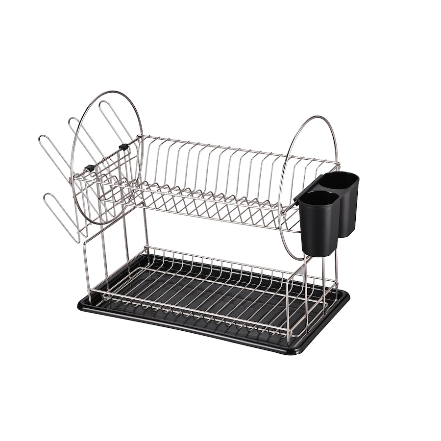 Image 937480.jpg, Product 937-480 / Price $40.00, Jiallo Stainless Steel 2-Tier dish rack with dripping tray (Silver) from Jiallo on TSC.ca's Home & Garden department