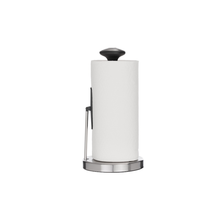 Image 937500_ALTMORE2.jpg, Product 937-500 / Price $34.00, Jiallo Stainless Steel Paper Towel Holder with Black Knob and Tension Arm from Jiallo on TSC.ca's Home & Garden department