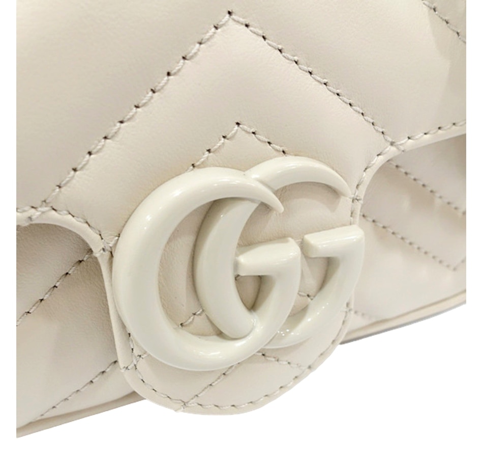 Image 937859_ALTMORE1.jpg, Product 937-859 / Price $2,377.00, Gucci GG Marmont Mini Belt Bag White Quilted Leather Monochrome Size 80 from Gucci on TSC.ca's Fashion department