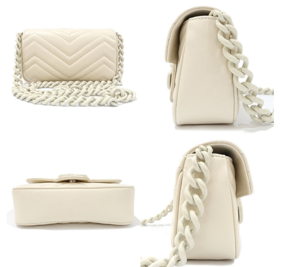 Image 937859_ALTMORE5.jpg, Product 937-859 / Price $2,377.00, Gucci GG Marmont Mini Belt Bag White Quilted Leather Monochrome Size 80 from Gucci on TSC.ca's Fashion department