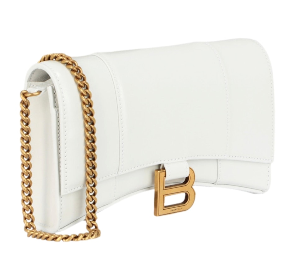 Image 937871_ALTMORE2.jpg, Product 937-871 / Price $2,385.00, Balenciaga Hourglass White Smooth Calfskin Leather Wallet on Chain Crossbody Bag from Balenciaga on TSC.ca's Fashion department