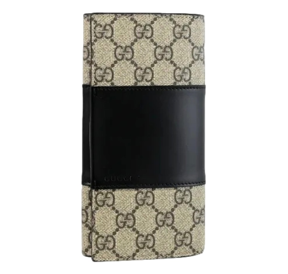 Image 937898.jpg, Product 937-898 / Price $1,145.00, Gucci GG Supreme Canvas Leather Long Wallet from Gucci on TSC.ca's Fashion department