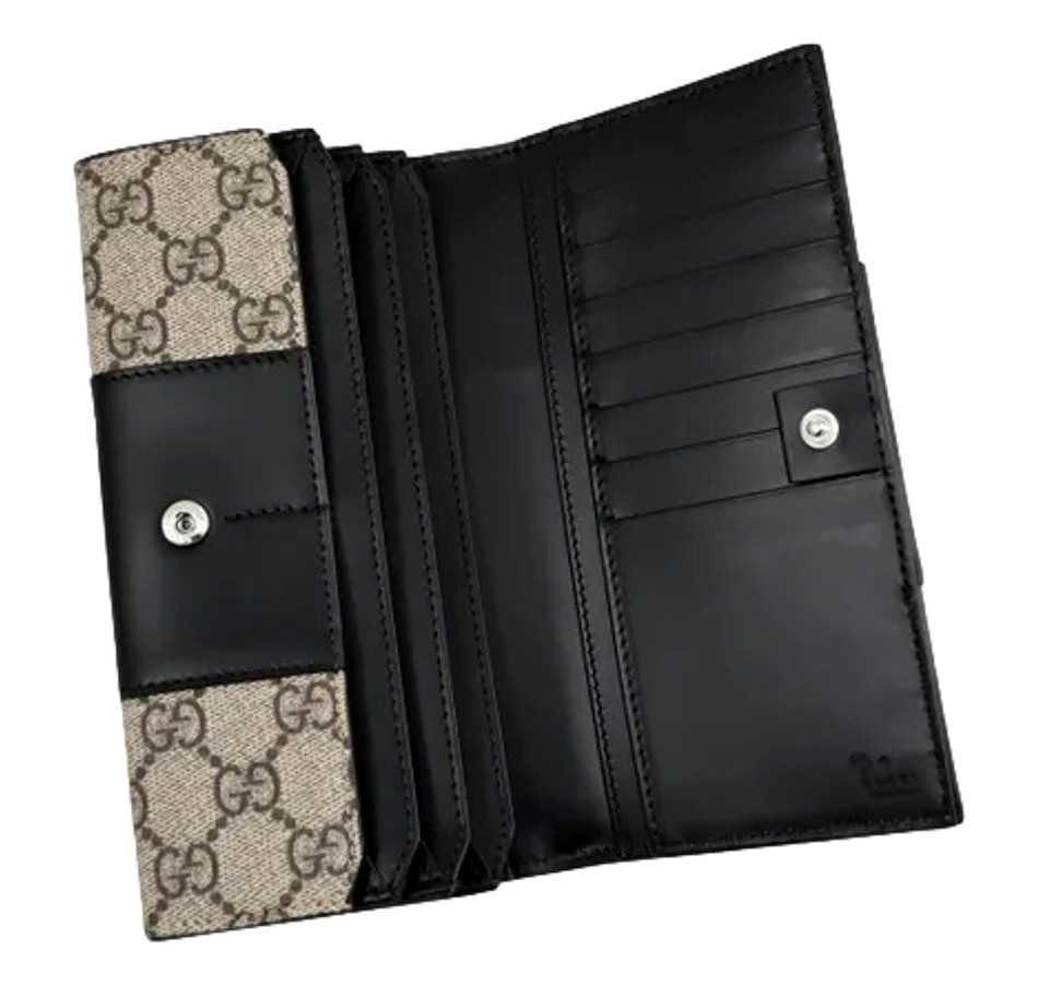Image 937898_ALTMORE3.jpg, Product 937-898 / Price $1,145.00, Gucci GG Supreme Canvas Leather Long Wallet from Gucci on TSC.ca's Fashion department