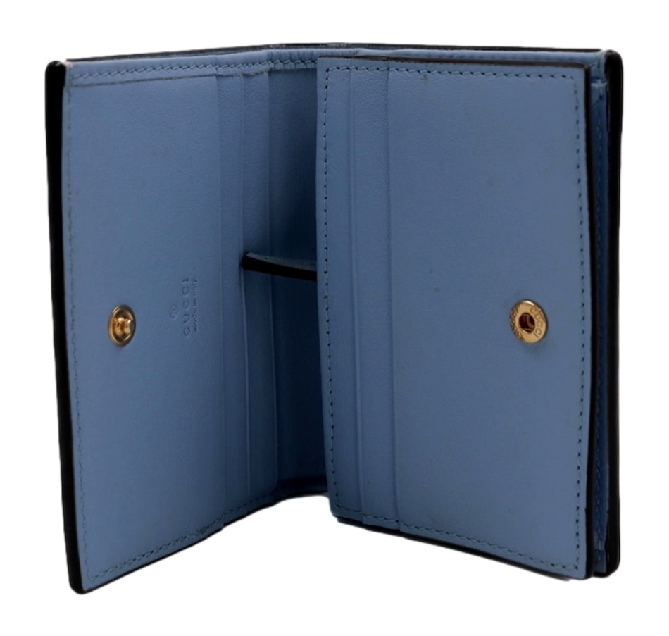 Image 937909_ALTMORE2.jpg, Product 937-909 / Price $938.00, Gucci GG Marmont Canvas Leather Card Case Wallet Pink Blue from Gucci on TSC.ca's Fashion department