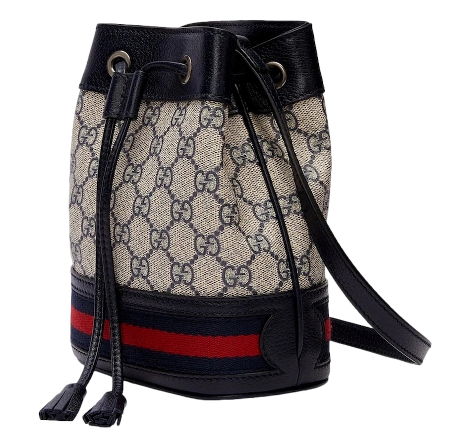Image 937927_ALTMORE1.jpg, Product 937-927 / Price $3,172.00, Gucci Ophidia Mini Beige And Blue GG Canvas Bucket Bag from Gucci on TSC.ca's Fashion department
