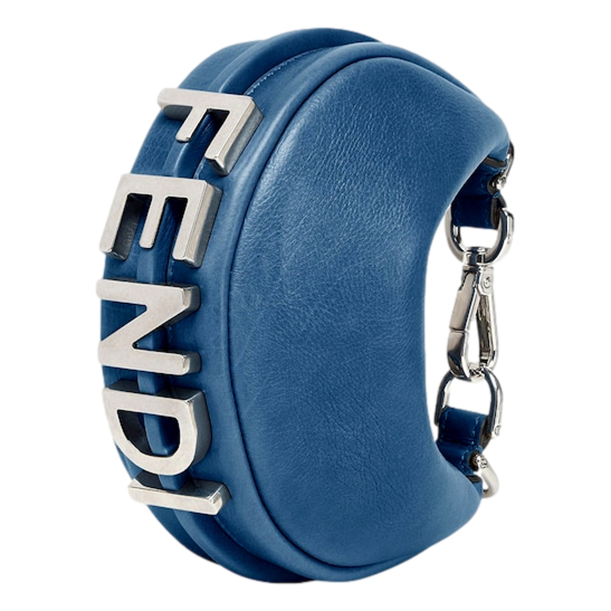 Fendi Fendigraphy Nano Hobo Calfskin Leather Mini Bag Blue - TSC.ca