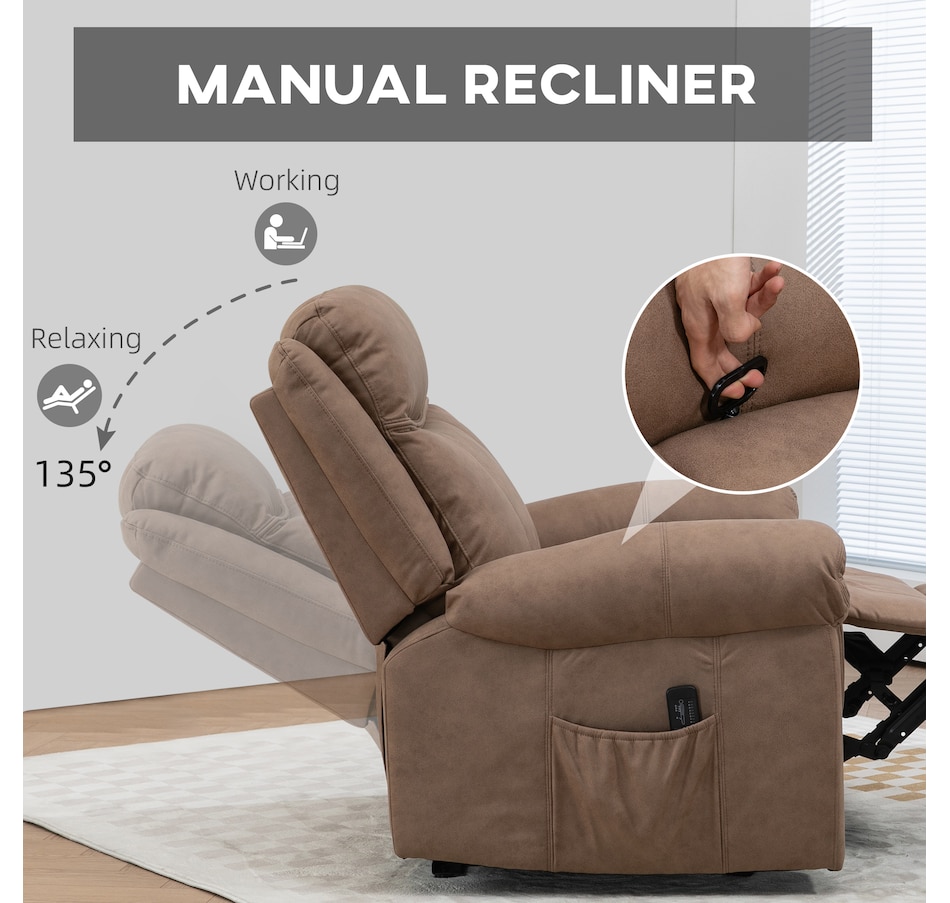 Image 937960_ALTMORE21.jpg, Product 937-960 / Price $479.99 - $599.99, HOMCOM Lift Chair, PU Leather Recliner Chair with Side Pockets from HOMCOM on TSC.ca's Home & Garden department