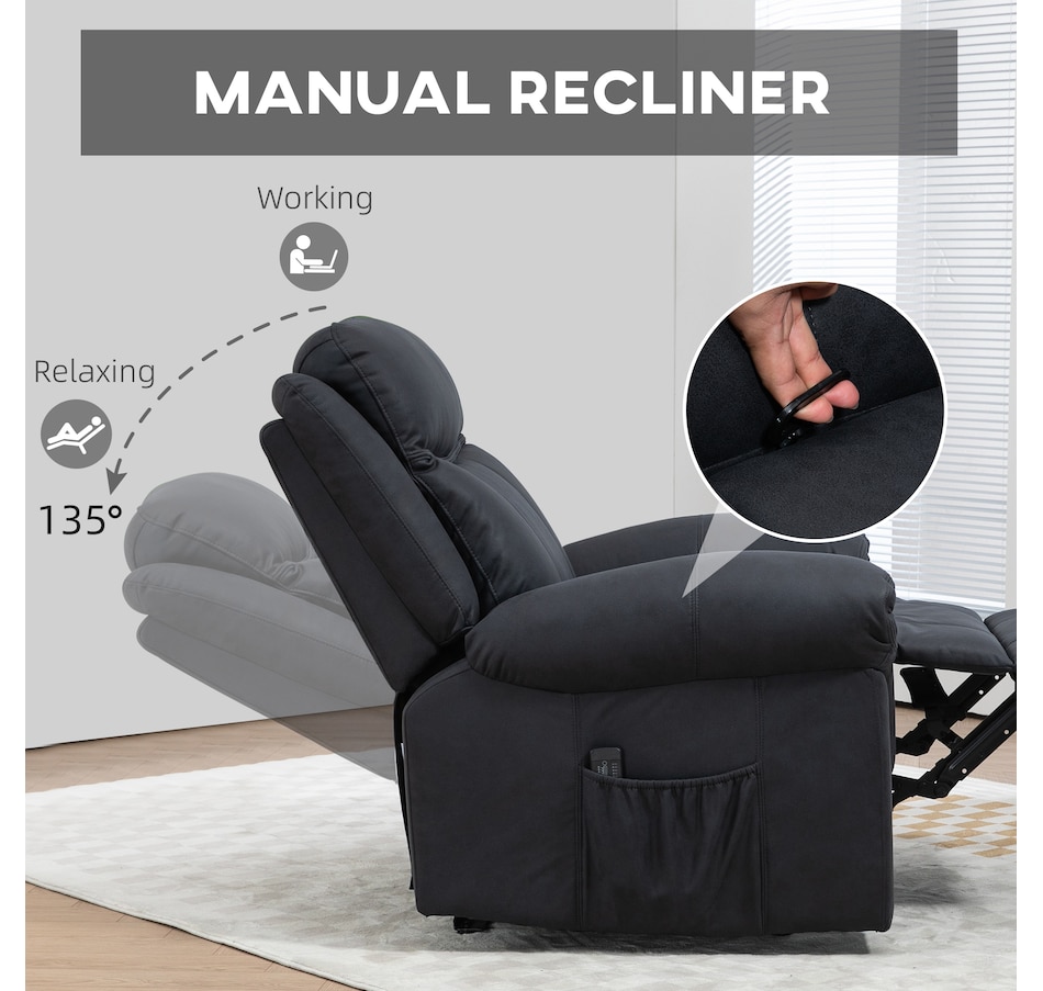 Image 937960_ALTMORE4.jpg, Product 937-960 / Price $479.99 - $599.99, HOMCOM Lift Chair, PU Leather Recliner Chair with Side Pockets from HOMCOM on TSC.ca's Home & Garden department
