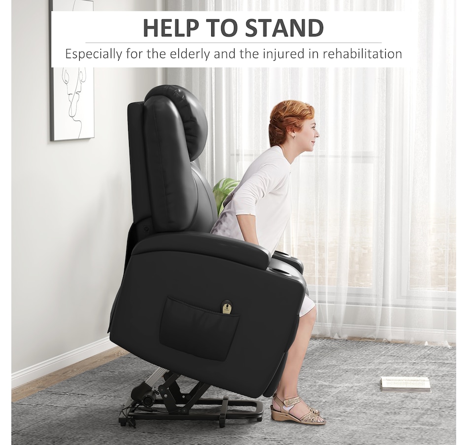 Image 937961_ALTMORE13.jpg, Product 937-961 / Price $539.99 - $569.99, HOMCOM Power Lift Recliner Leather Recliner Chair with Remote Control from HOMCOM on TSC.ca's Home & Garden department