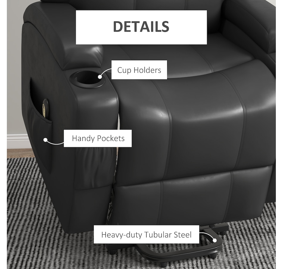 Image 937961_ALTMORE16.jpg, Product 937-961 / Price $539.99 - $569.99, HOMCOM Power Lift Recliner Leather Recliner Chair with Remote Control from HOMCOM on TSC.ca's Home & Garden department
