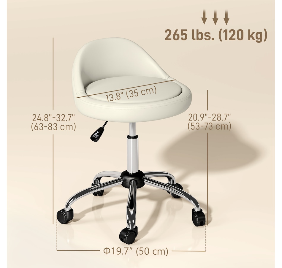 Image 937962_ALTMORE11.jpg, Product 937-962 / Price $69.99, HOMCOM Salon Stool Adjustable Swivel Massage Spa Beauty Stool from HOMCOM on TSC.ca's Home & Garden department