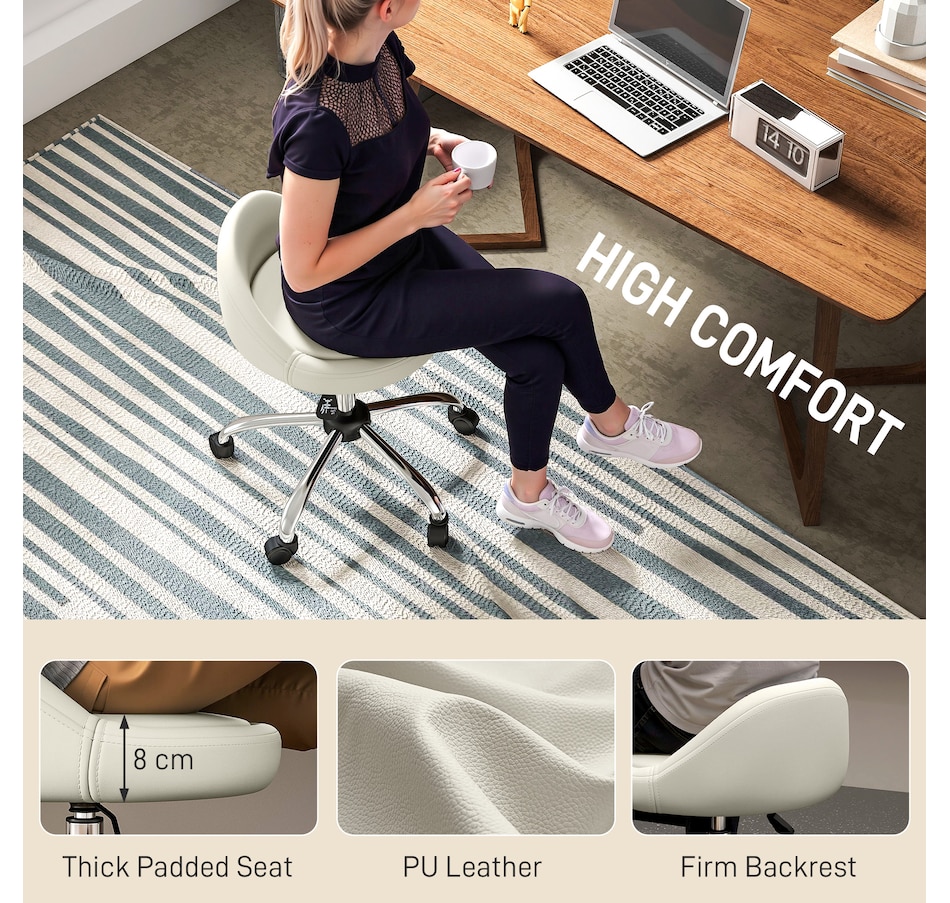 Image 937962_ALTMORE13.jpg, Product 937-962 / Price $69.99, HOMCOM Salon Stool Adjustable Swivel Massage Spa Beauty Stool from HOMCOM on TSC.ca's Home & Garden department