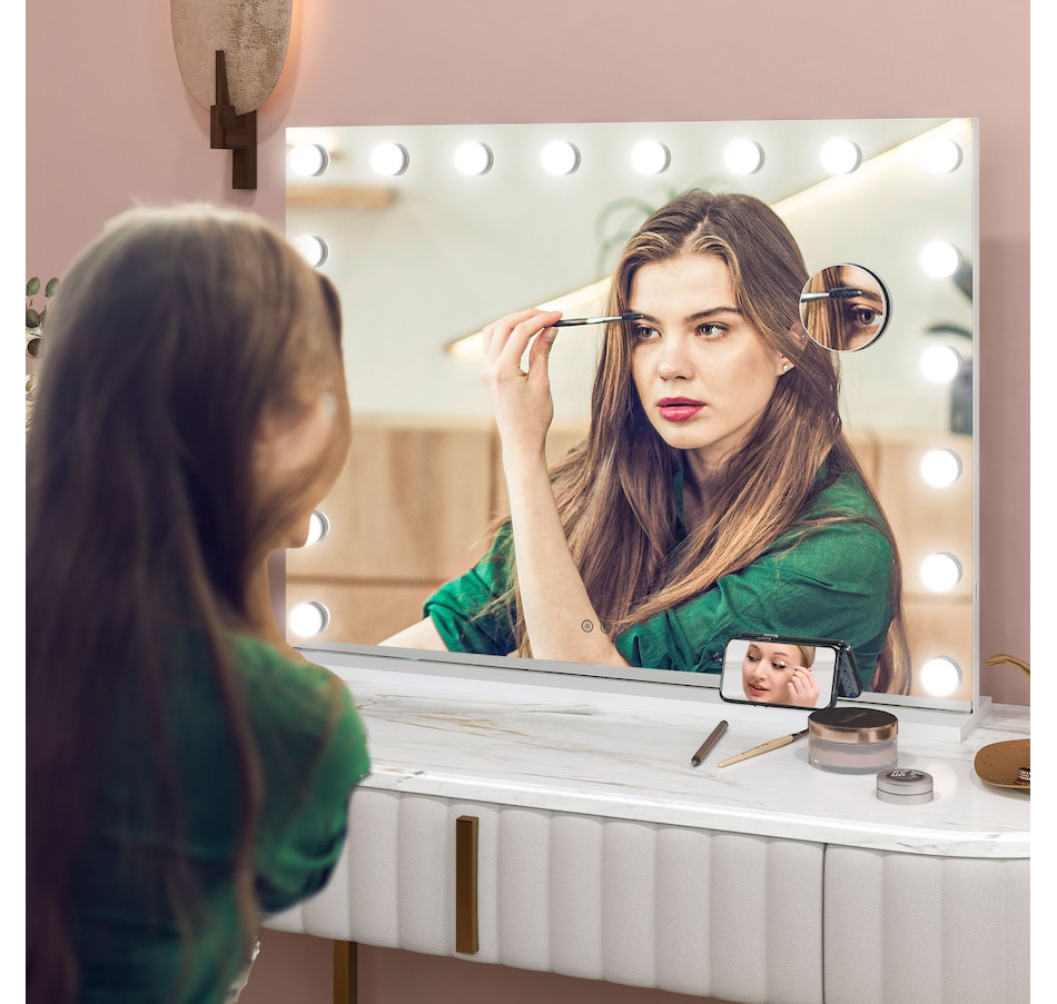 Image 937965_ALTMORE1.jpg, Product 937-965 / Price $84.99 - $134.99, HOMCOM Hollywood Makeup Mirror with Lights, Vanity Mirror from HOMCOM on TSC.ca's Beauty department