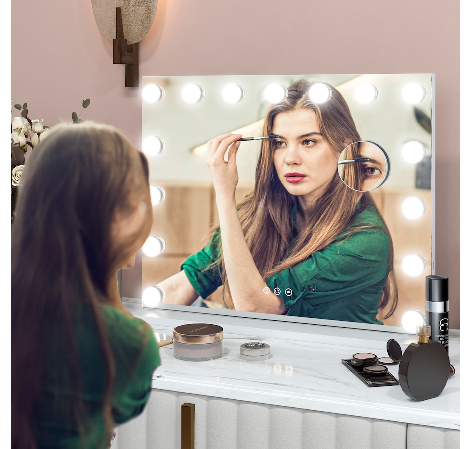 Image 937965_ALTMORE10.jpg, Product 937-965 / Price $84.99 - $134.99, HOMCOM Hollywood Makeup Mirror with Lights, Vanity Mirror from HOMCOM on TSC.ca's Beauty department