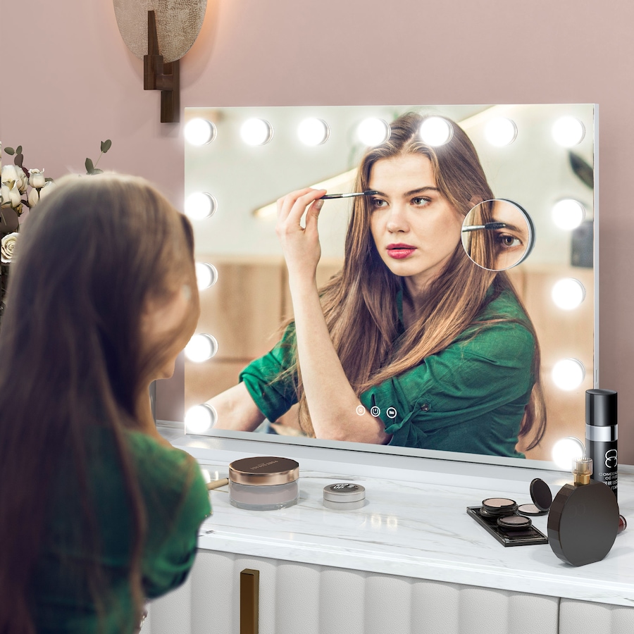 Image 937965_ALTMORE10.jpg, Product 937-965 / Price $92.99 - $134.99, HOMCOM Hollywood Makeup Mirror with Lights, Vanity Mirror from HOMCOM on TSC.ca's Beauty department