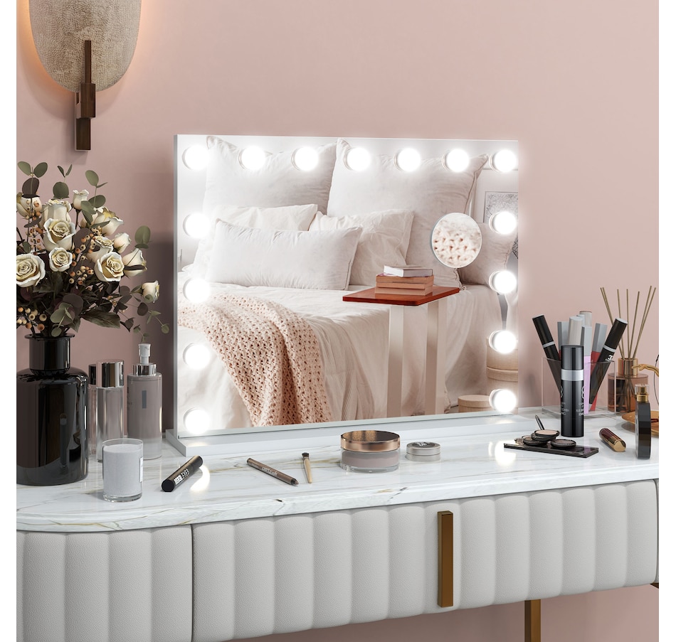 Image 937965_ALTMORE17.jpg, Product 937-965 / Price $84.99 - $134.99, HOMCOM Hollywood Makeup Mirror with Lights, Vanity Mirror from HOMCOM on TSC.ca's Beauty department