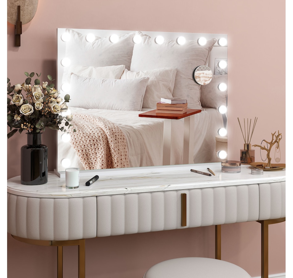 Image 937965_ALTMORE8.jpg, Product 937-965 / Price $84.99 - $134.99, HOMCOM Hollywood Makeup Mirror with Lights, Vanity Mirror from HOMCOM on TSC.ca's Beauty department