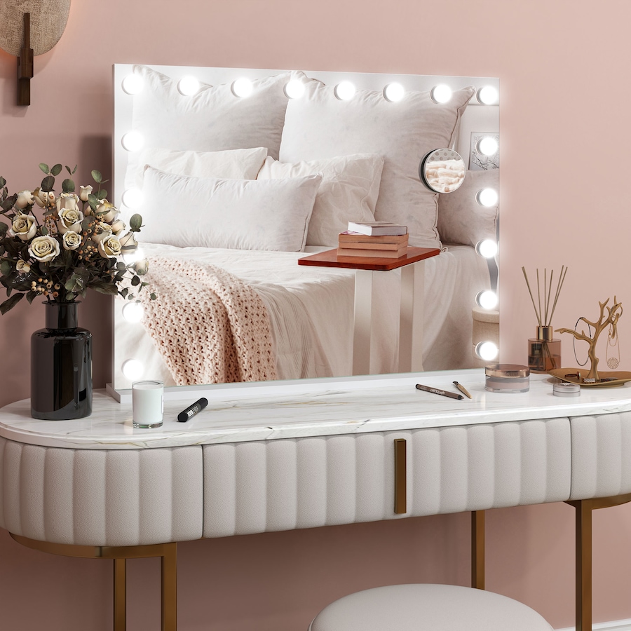 Image 937965_ALTMORE8.jpg, Product 937-965 / Price $92.99 - $134.99, HOMCOM Hollywood Makeup Mirror with Lights, Vanity Mirror from HOMCOM on TSC.ca's Beauty department