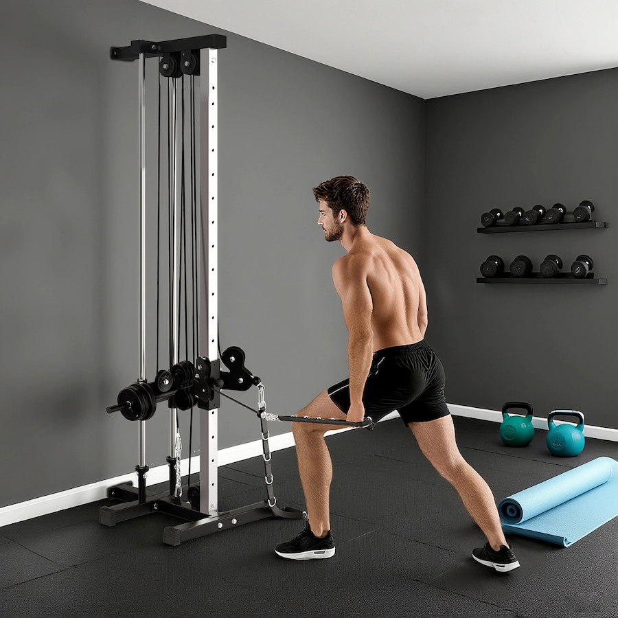 Image 937969_ALTMORE1.jpg, Product 937-969 / Price $209.99, Soozier Wall Mount Cable Station with 15 Positions Adjustable Dual Pulleys from Soozier on TSC.ca's Health & Fitness department