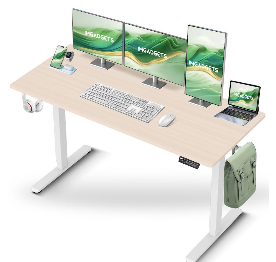 Image 937985_ST02.jpg, Product 937-985 / Price $199.99, IMGadgets 55'' x 24'' Ergonomic Electric Sit-Stand Desk for Large Workspace from IMGadgets on TSC.ca's Home & Garden department