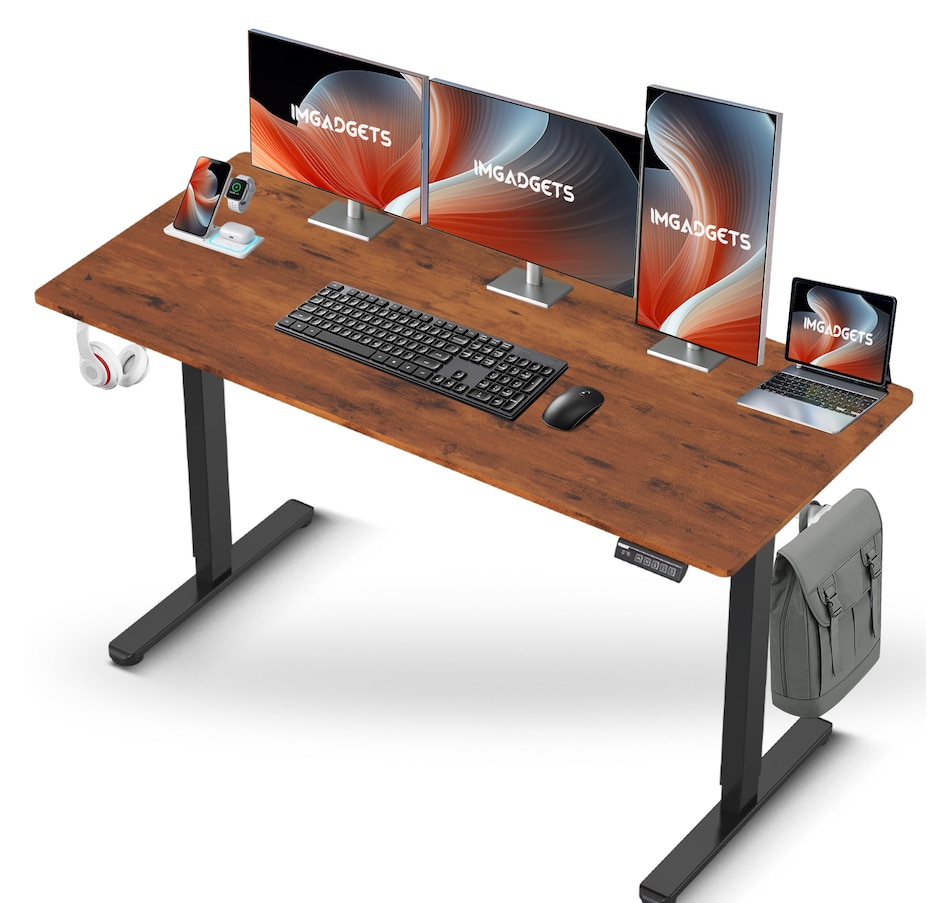 Image 937985_ST03.jpg, Product 937-985 / Price $199.99, IMGadgets 55'' x 24'' Ergonomic Electric Sit-Stand Desk for Large Workspace from IMGadgets on TSC.ca's Home & Garden department
