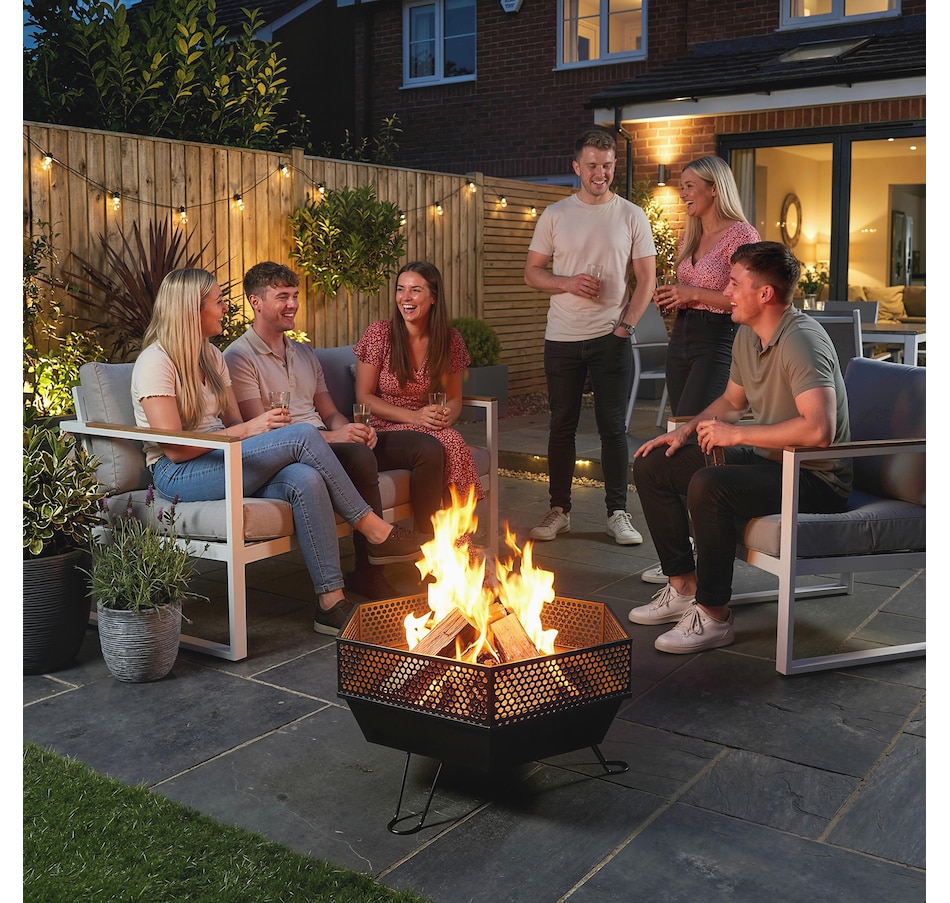 Image 938013_ALTMORE7.jpg, Product 938-013 / Price $89.99, Outdoor Fire Pit with Fire Poker, Foldable Wood Burning Firepits, Black from Outsunny on TSC.ca's department