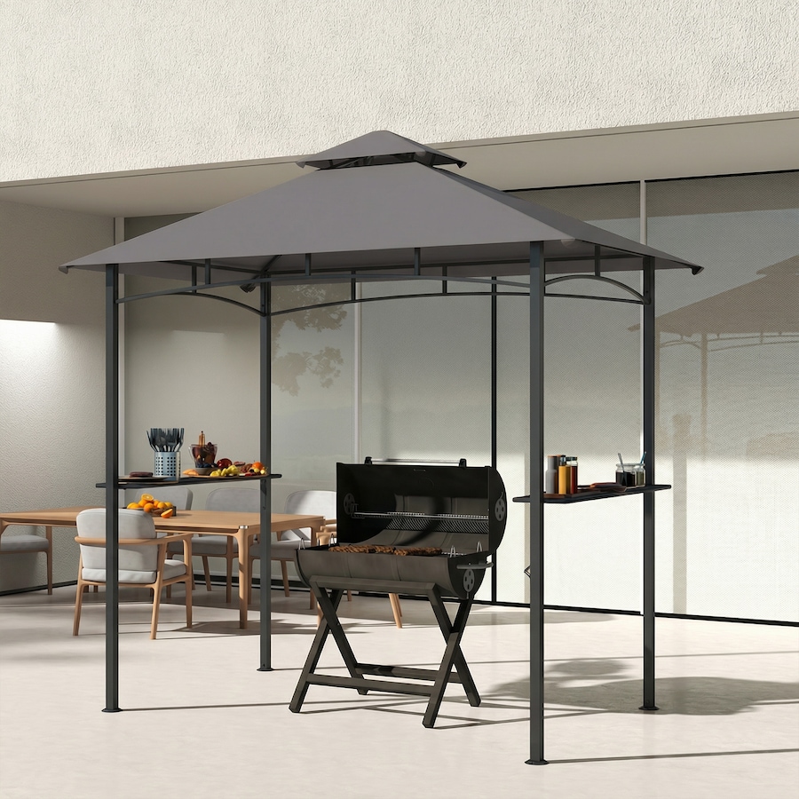 Image 938021_ALTMORE8.jpg, Product 938-021 / Price $119.99, Outsunny 8' x 5' BBQ Grill Gazebo Tent for Outdoor Sun Shade, Dark Grey from Outsunny on TSC.ca's Home & Garden department
