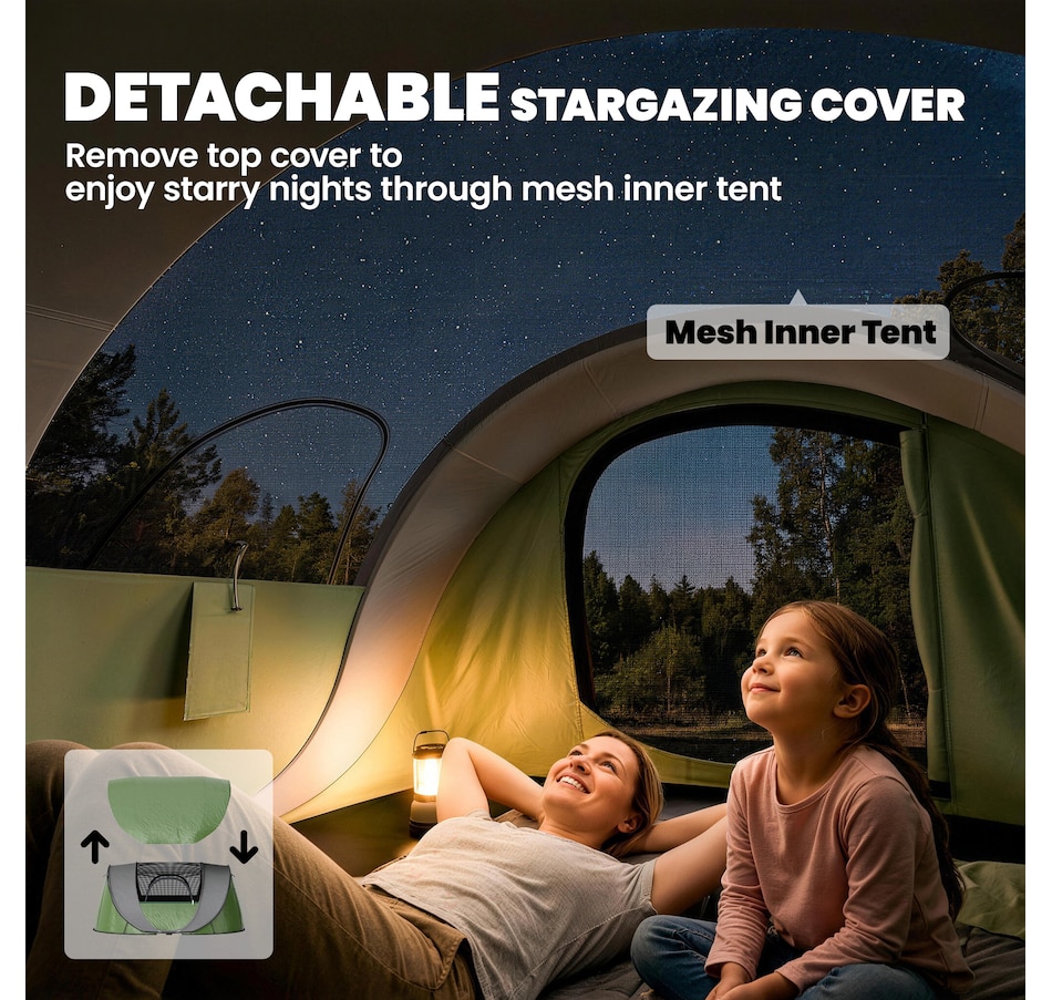 Image 938040_ALTMORE5.jpg, Product 938-040 / Price $159.99, Outsunny Pop-Up Camping Tent for 4-5 Person, Green from Outsunny on TSC.ca's Health & Fitness department