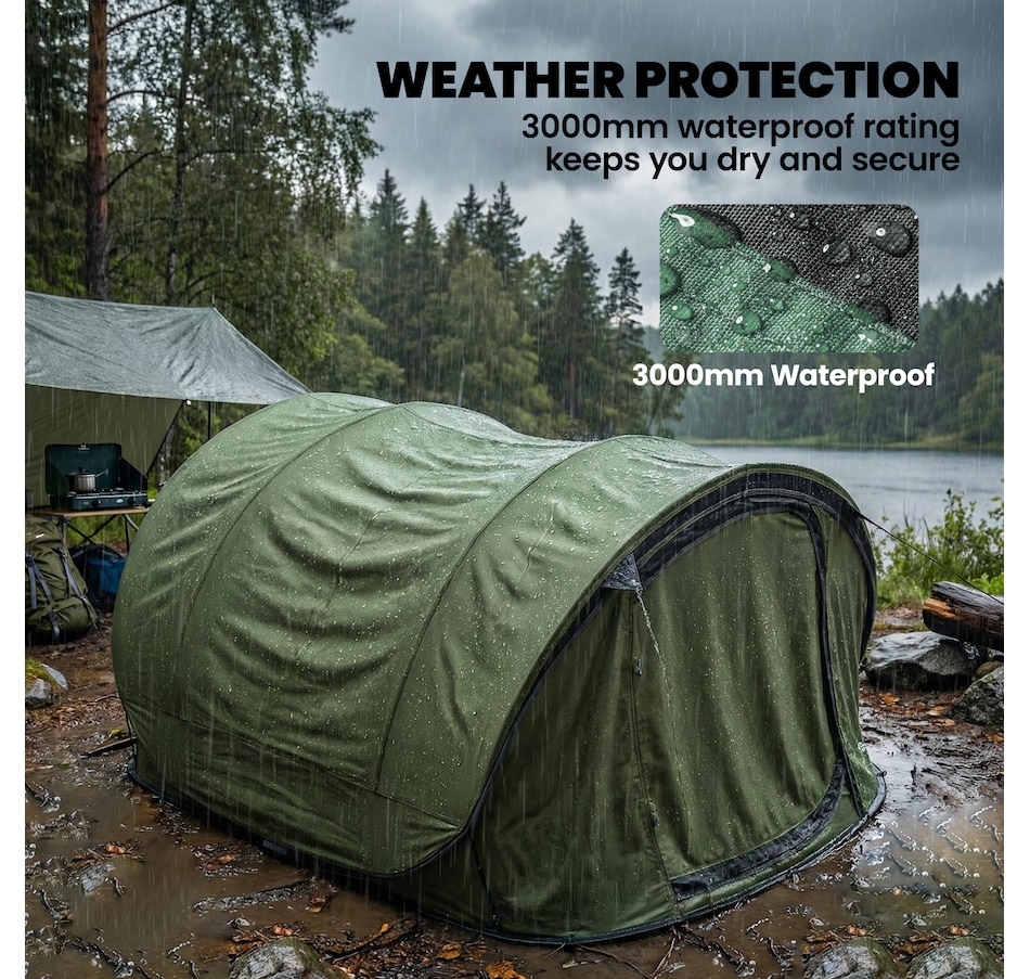 Image 938040_ALTMORE7.jpg, Product 938-040 / Price $159.99, Outsunny Pop-Up Camping Tent for 4-5 Person, Green from Outsunny on TSC.ca's Health & Fitness department