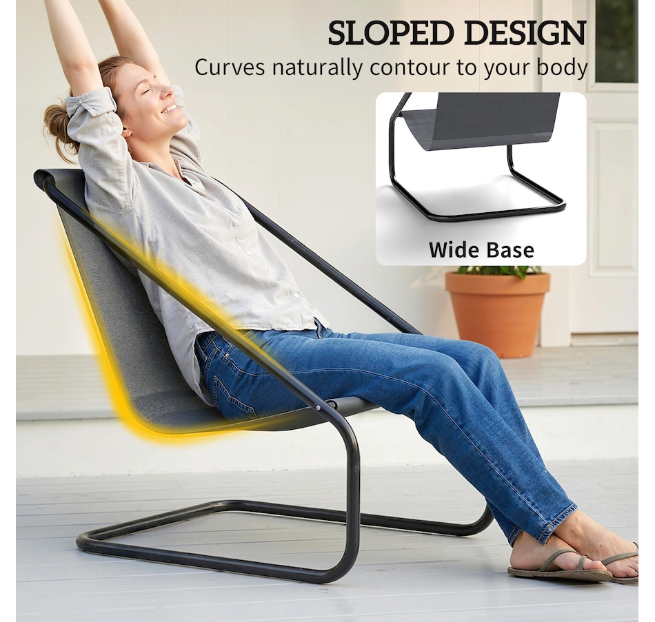 Image 938062_ALTMORE6.jpg, Product 938-062 / Price $169.99, Outsunny Outdoor Bistro Set with C Spring Chairs and Cushions, Light Grey from Outsunny on TSC.ca's Home & Garden department