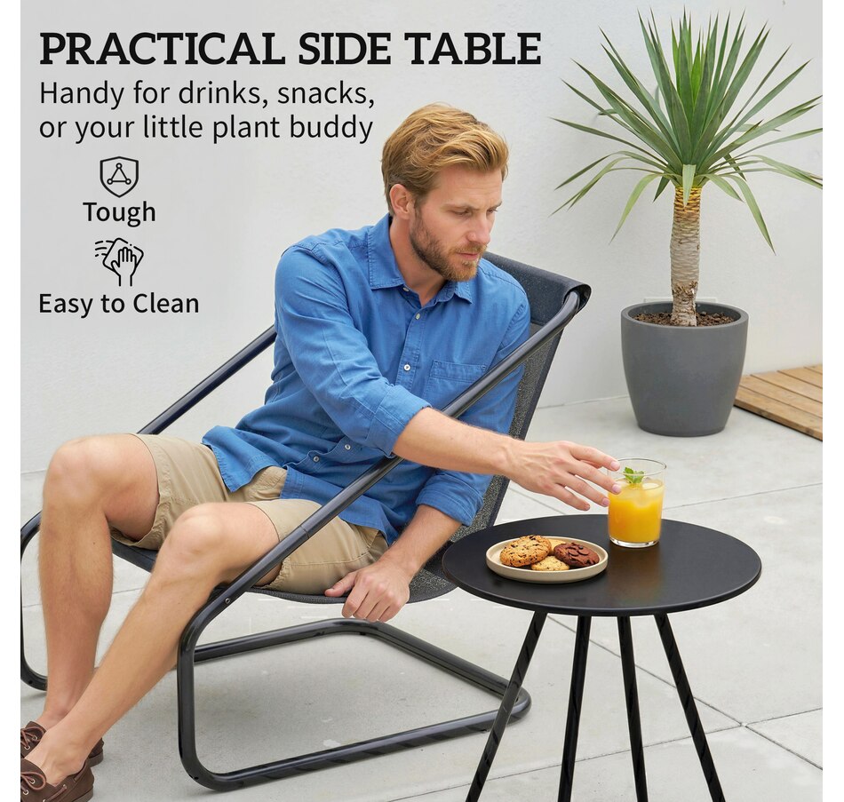 Image 938062_ALTMORE7.jpg, Product 938-062 / Price $169.99, Outsunny Outdoor Bistro Set with C Spring Chairs and Cushions, Light Grey from Outsunny on TSC.ca's Home & Garden department