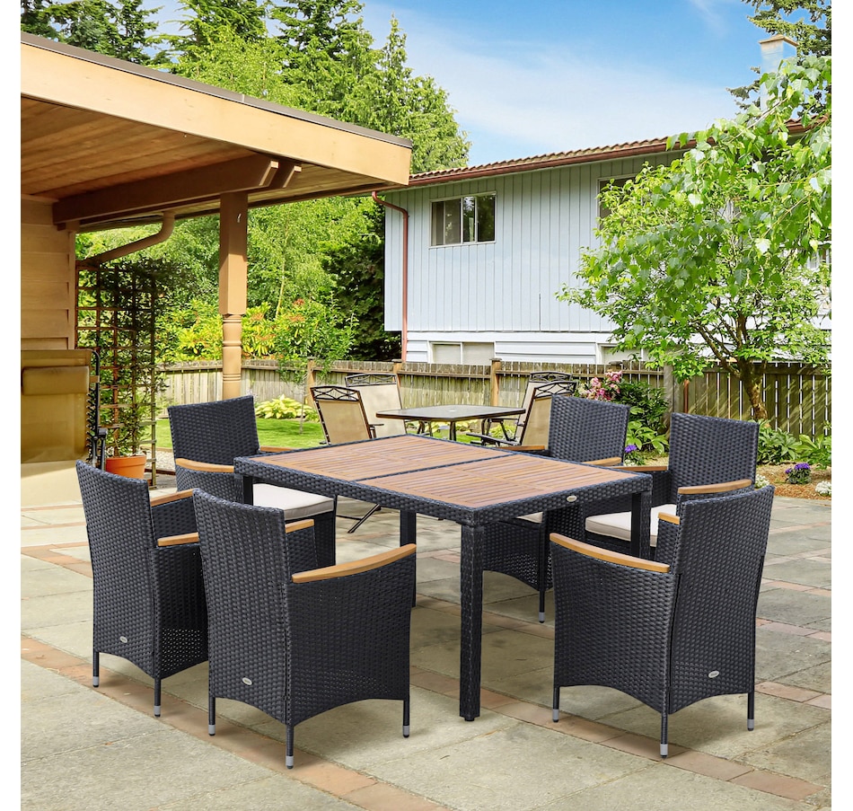 Image 938072_ALTMORE1.jpg, Product 938-072 / Price $589.99, Outsunny 7 Pieces Outdoor Dining Set for 6, Patio Furniture Set from Outsunny on TSC.ca's Home & Garden department
