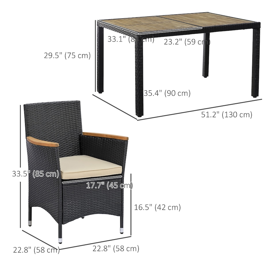 Image 938072_ALTMORE2.jpg, Product 938-072 / Price $589.99, Outsunny 7 Pieces Outdoor Dining Set for 6, Patio Furniture Set from Outsunny on TSC.ca's Home & Garden department