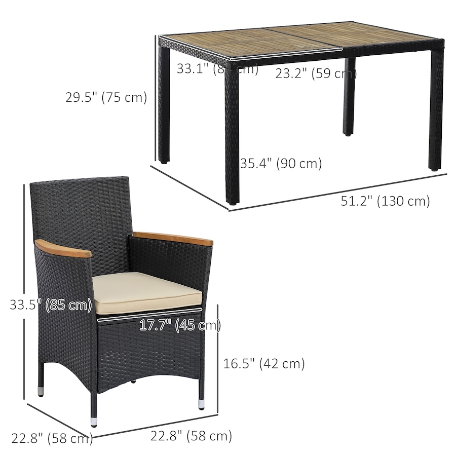 Image 938072_ALTMORE2.jpg, Product 938-072 / Price $649.99, Outsunny 7 Pieces Outdoor Dining Set for 6, Patio Furniture Set from Outsunny on TSC.ca's Home & Garden department