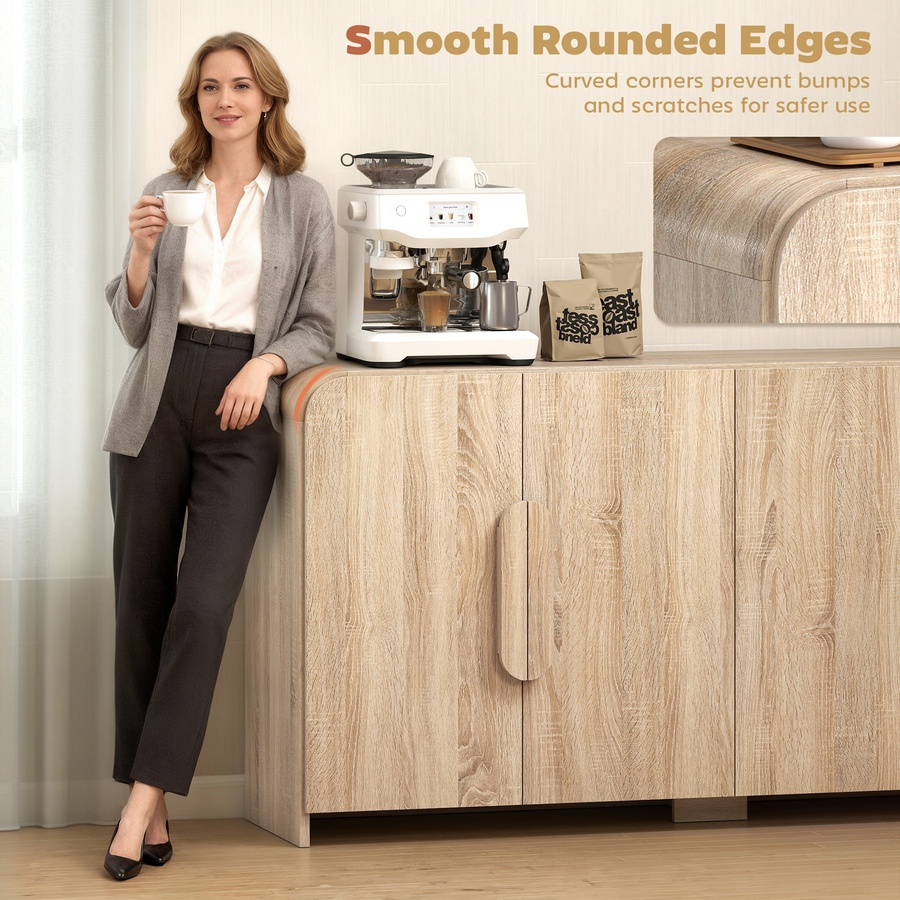 Image 938094_ALTMORE3.jpg, Product 938-094 / Price $279.99, HOMCOM Sideboard Cabinet, 62" Modern Buffet Cabinet with Soft-Close Doors from HOMCOM on TSC.ca's Home & Garden department