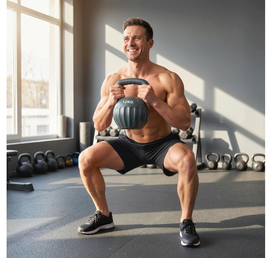 Image 938096_ALTMORE8.jpg, Product 938-096 / Price $33.99 - $52.99, Soozier Kettlebell, 13 lbs/18 lbs/22 lbs Kettle Bell with Non-Slip Handle from Soozier on TSC.ca's Health & Fitness department