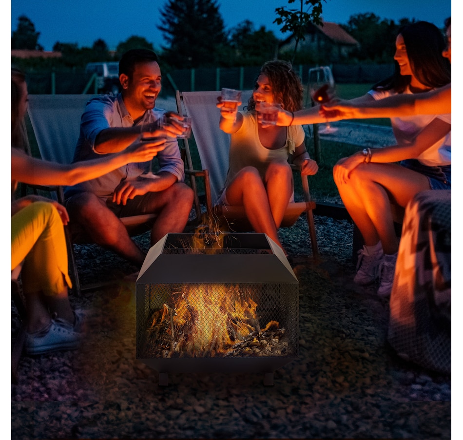 Image 938102_ALTMORE1.jpg, Product 938-102 / Price $89.99, Outsunny 17" Outdoor Fire Pit with Fire Poker, Wood Burning Firepits, Black from Outsunny on TSC.ca's department