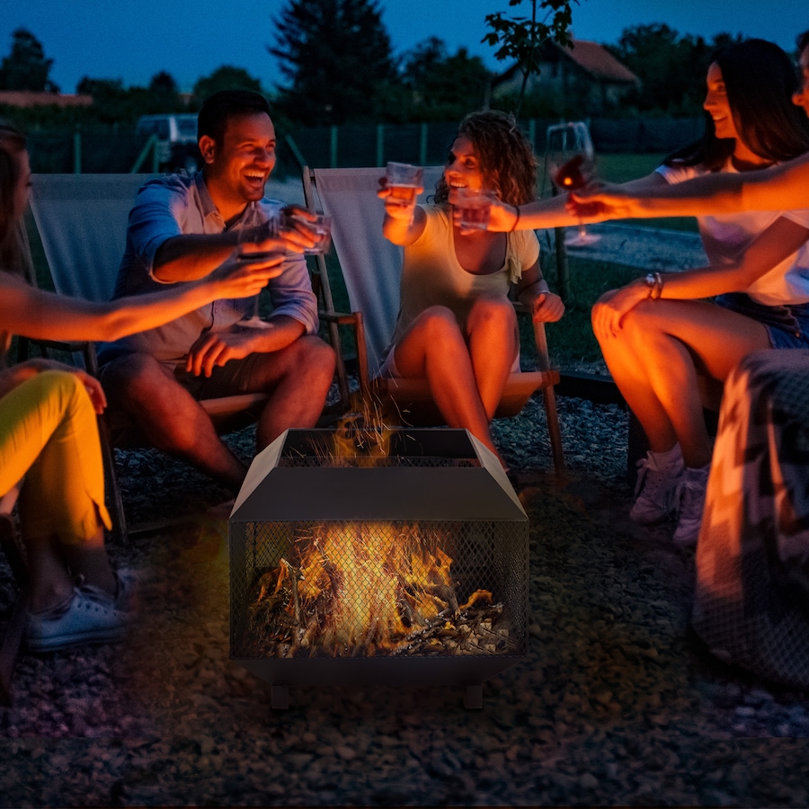 Image 938102_ALTMORE1.jpg, Product 938-102 / Price $94.99, Outsunny 17" Outdoor Fire Pit with Fire Poker, Wood Burning Firepits, Black from Outsunny on TSC.ca's  department