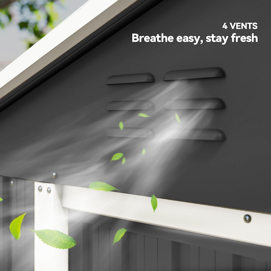 Image 938120_ALTMORE6.jpg, Product 938-120 / Price $299.99, Outsunny 6.5x3.5ft Metal Garden Shed for Outdoor Storage, Dark Grey from Outsunny on TSC.ca's Home & Garden department