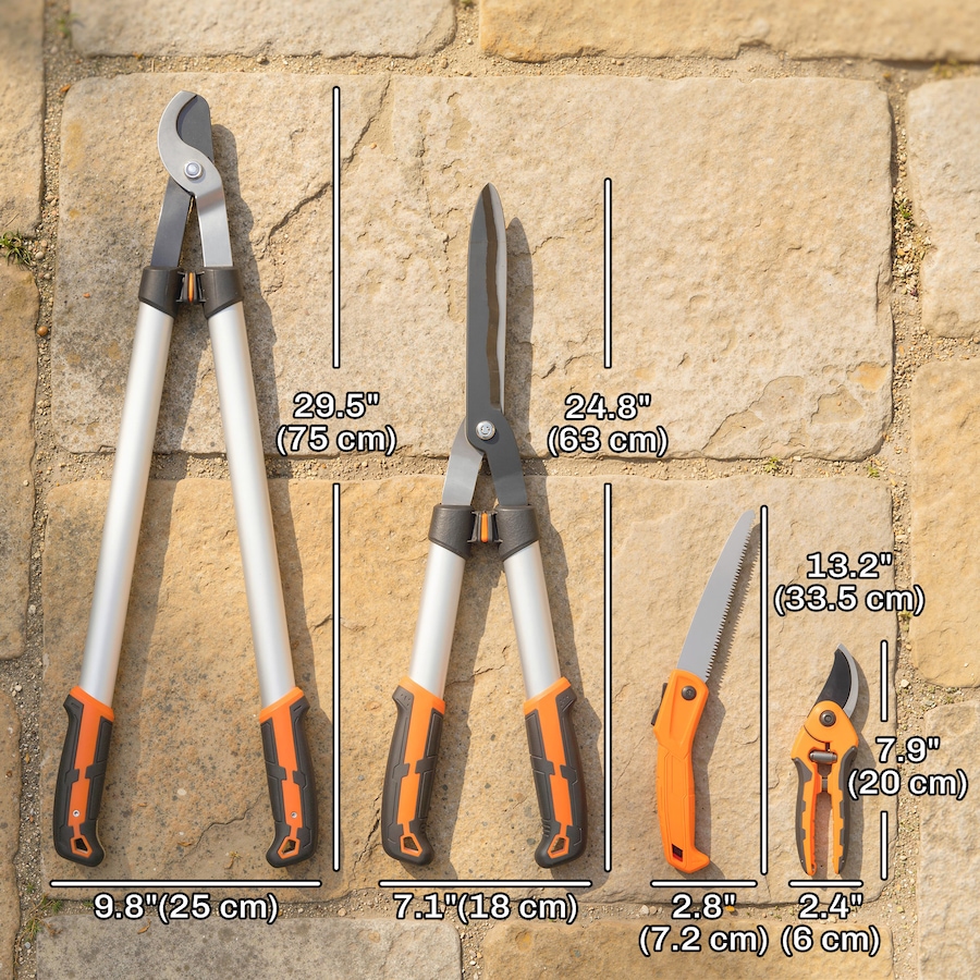 Image 938125_ALTMORE2.jpg, Product 938-125 / Price $59.99, Outsunny 4 Pcs Pruning Shears Set with Aluminum Handle from Outsunny on TSC.ca's Home & Garden department