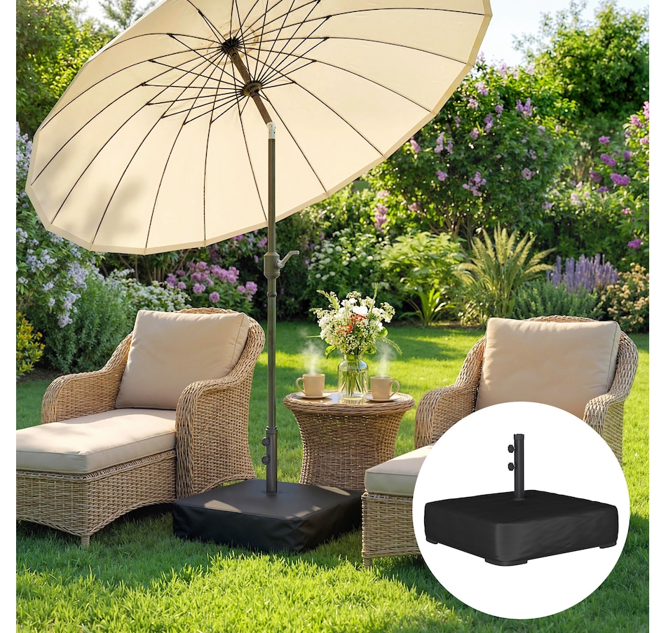 Image 938157_ALTMORE1.jpg, Product 938-157 / Price $64.99, Patio Umbrella Base 176 lbs Sand Filled for 1.9" Poles, Black from Outsunny on TSC.ca's Home & Garden department