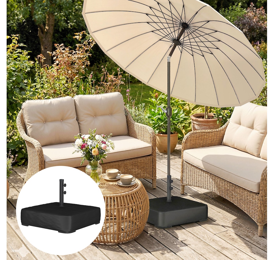 Image 938157_ALTMORE7.jpg, Product 938-157 / Price $64.99, Patio Umbrella Base 176 lbs Sand Filled for 1.9" Poles, Black from Outsunny on TSC.ca's Home & Garden department